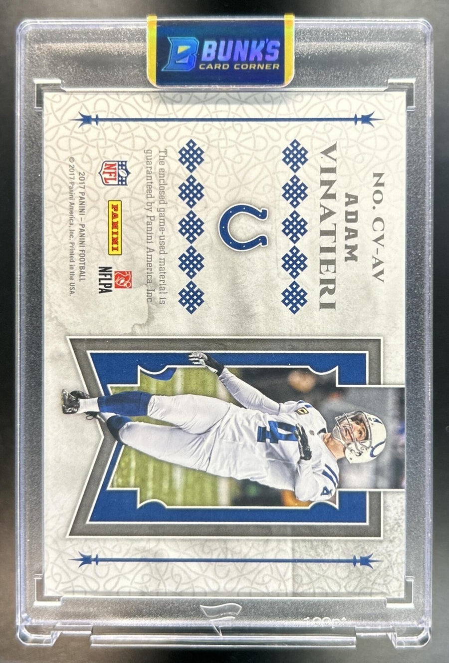 Adam Vinatieri back image