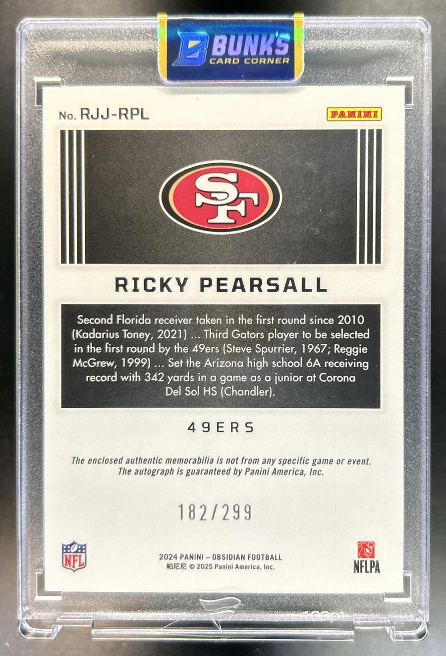 Ricky Pearsall back image