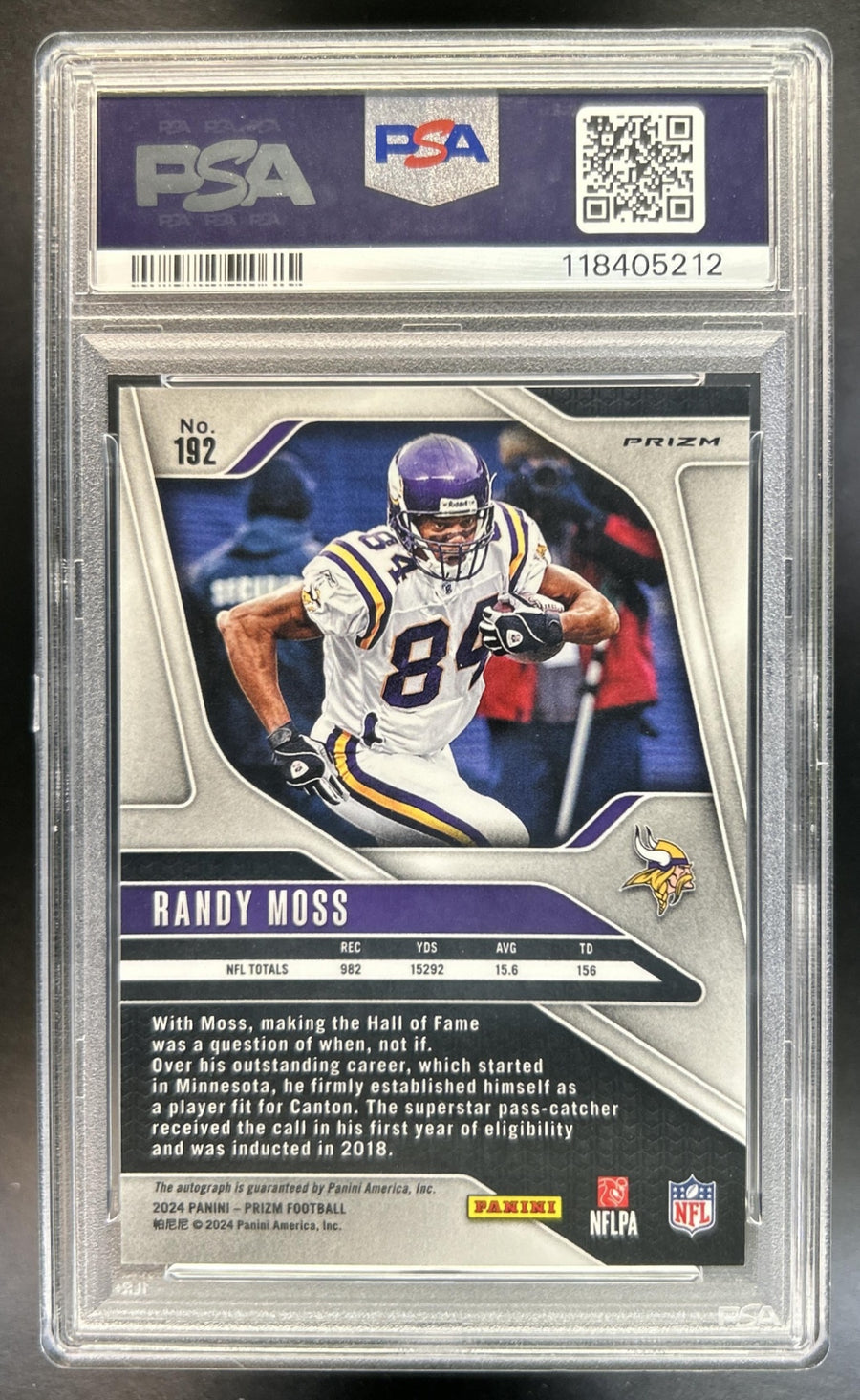 Randy Moss back image