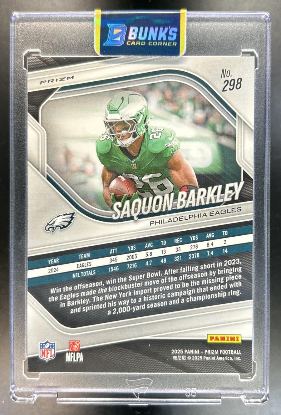 Saquon Barkley back image