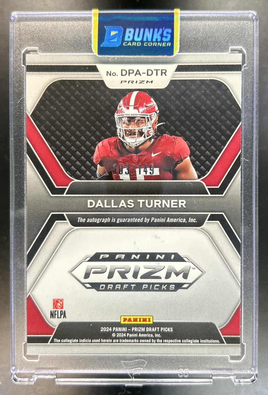 Dallas Turner back image