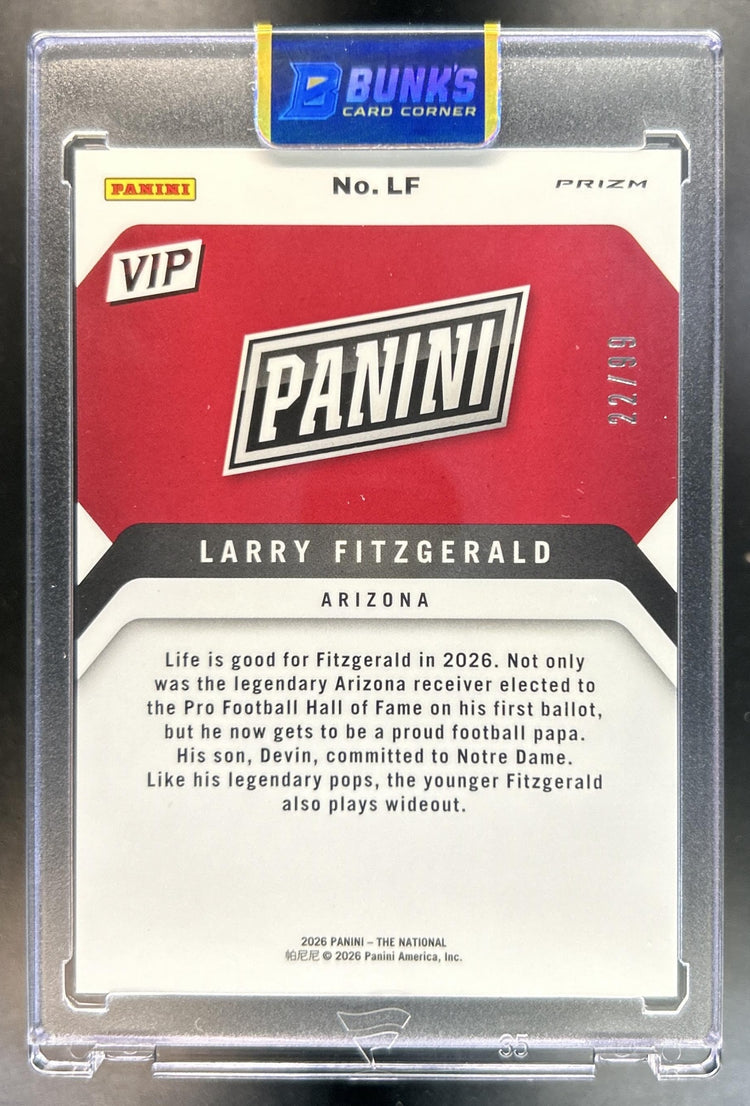 Larry Fitzgerald back image