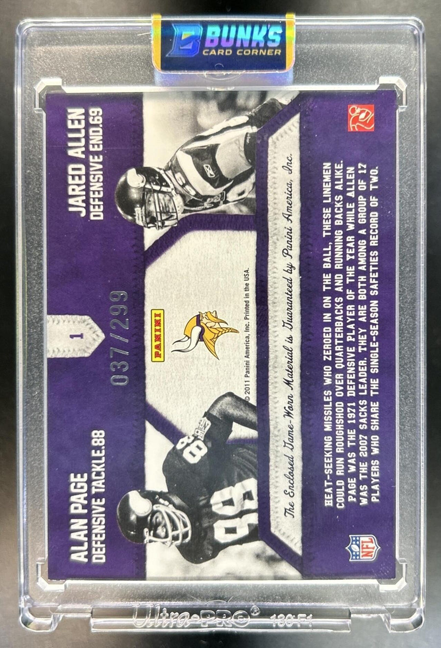 Alan Page / Jared Allen back image