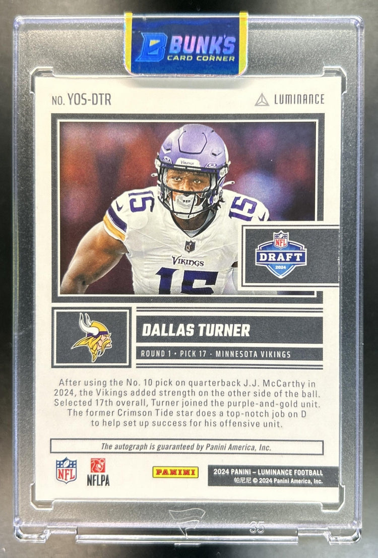 Dallas Turner back image