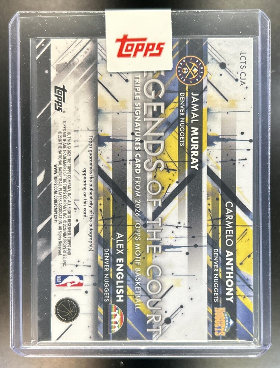 Jamal Murray / Carmelo Anthony / Alex English back image
