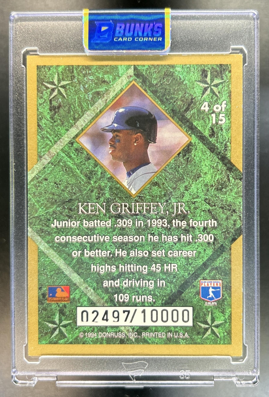 Ken Griffey Jr. back image