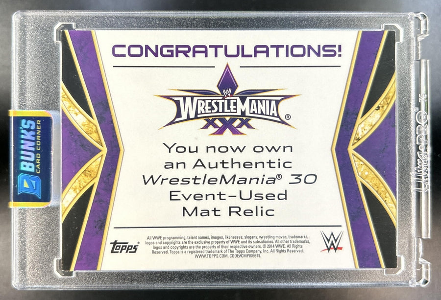 Undertaker WWE Road to Wrestlemania #MR-UN Mat Relics