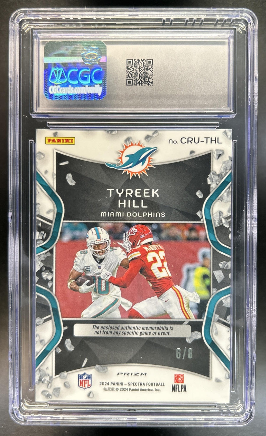 Tyreek Hill back image