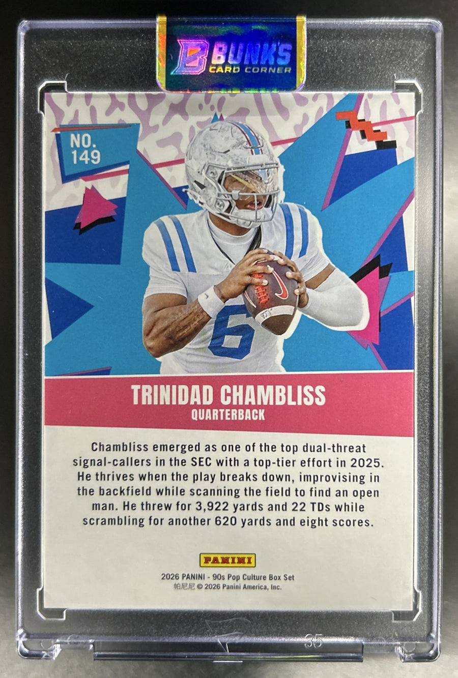 Trinidad Chambliss 90s Pop Culture #149 Lime Green 55/199 RC