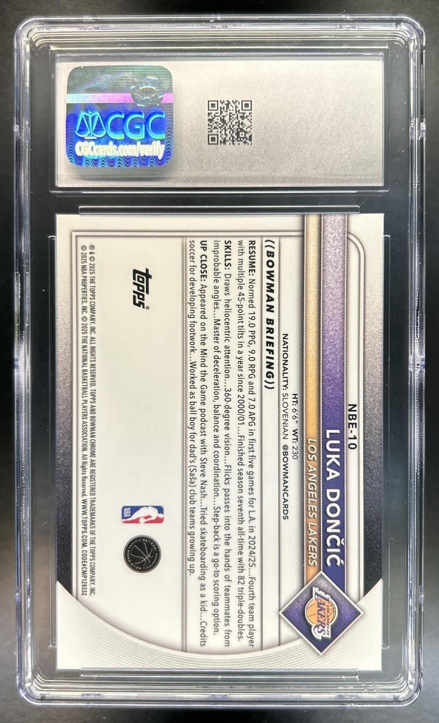 Luka Doncic back image