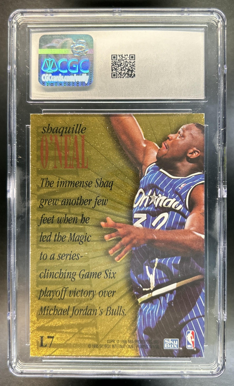 Shaquille O'Neal 1995-96 Skybox Premium #L7 Larger Than Life Magic