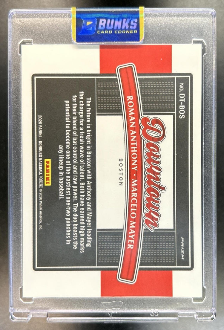 Roman Anthony / Marcelo Mayer 2026 Panini Donruss Optic Duel Downtown Case Hit