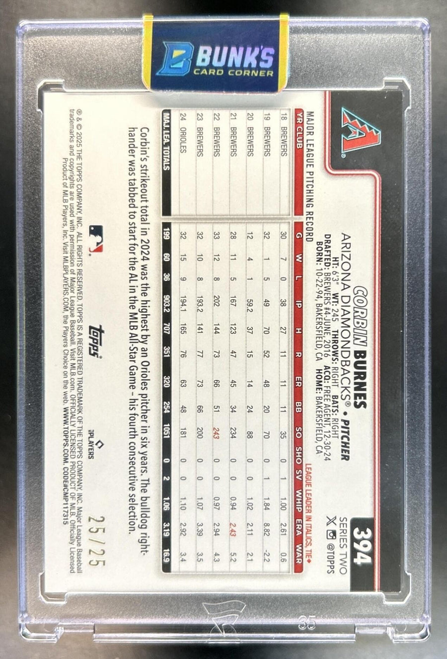 Corbin Burnes back image