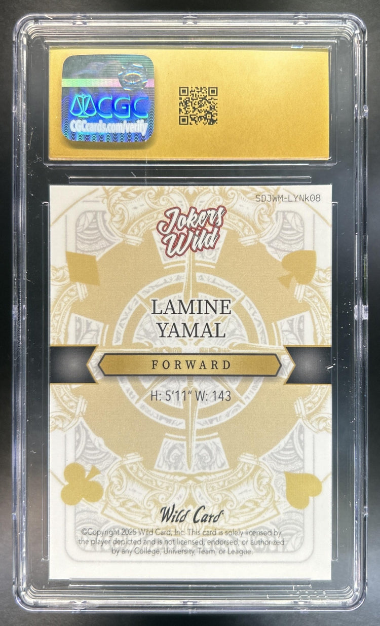 Lamine Yamal 2025 Wild Card Jokers Wild Mojo CGC Pristine 10