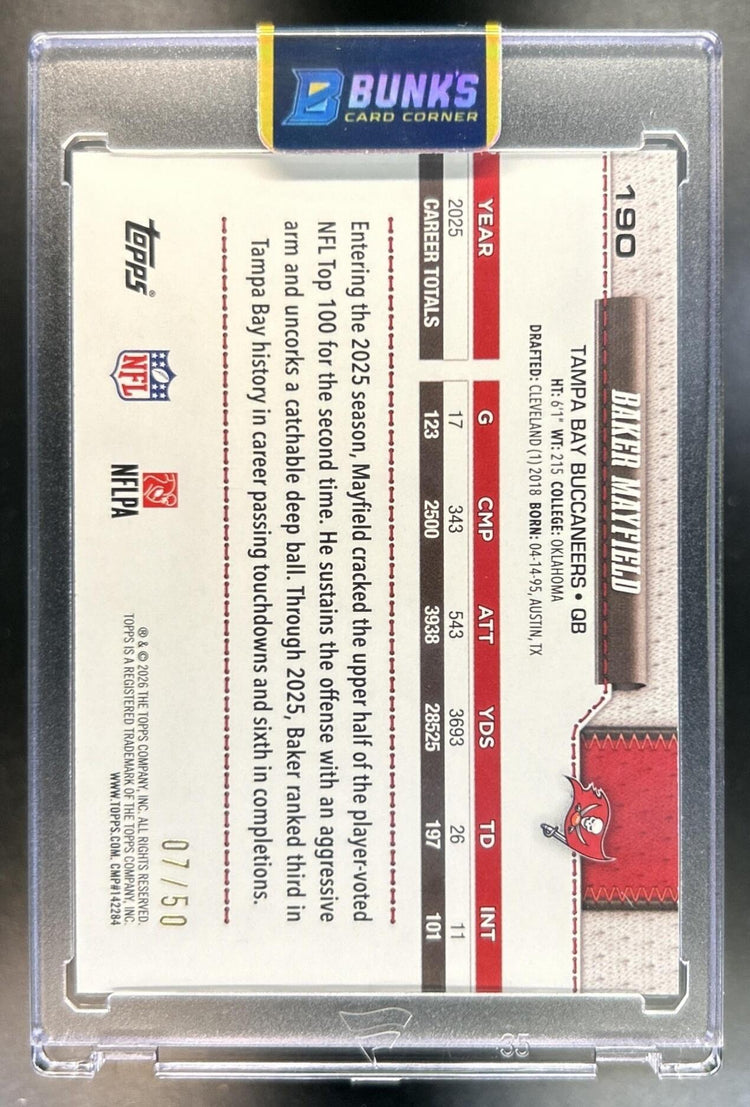 Baker Mayfield back image