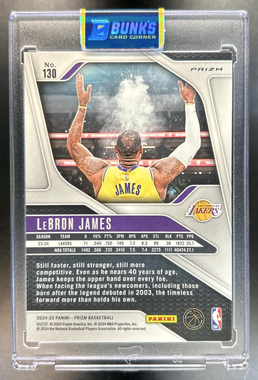LeBron James 2024-25 Panini Prizm #130 Ice Lakers