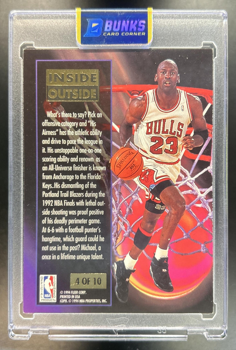 Michael Jordan 1993-94 Fleer Ultra #4 Inside Outside Bulls