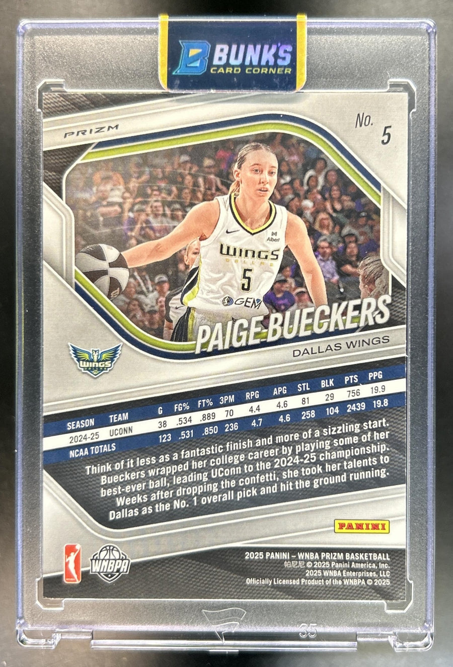 Paige Bueckers back image