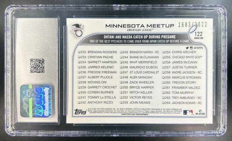 Minnesota Meetup 2022 Topps Gold CGC 10