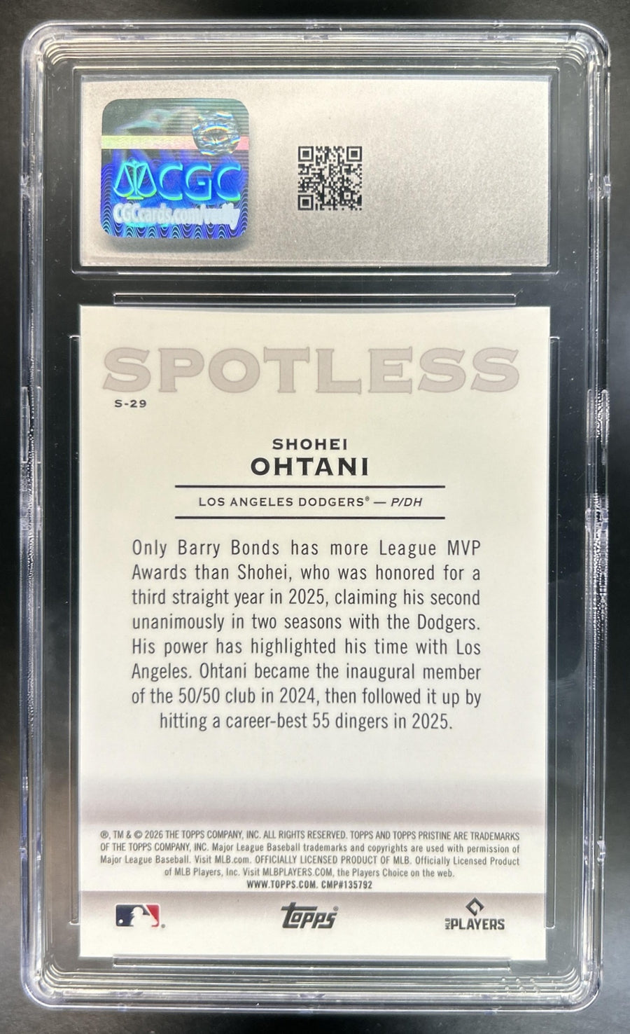 Shohei Ohtani back image
