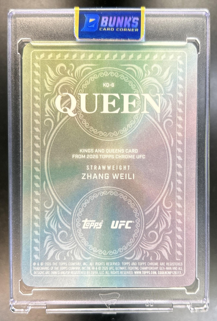 Zhang Weili Chrome UFC #KQ-6 Kings & Queens SSP