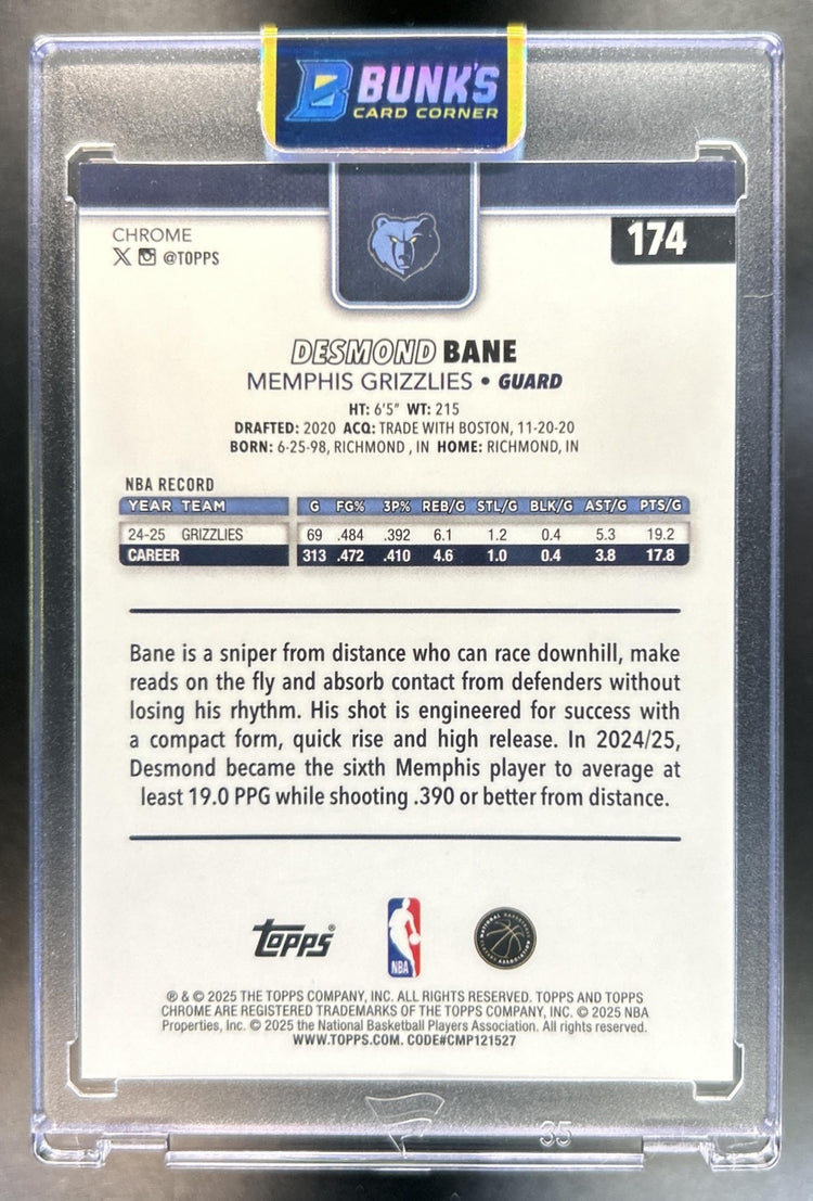 Desmond Bane back image