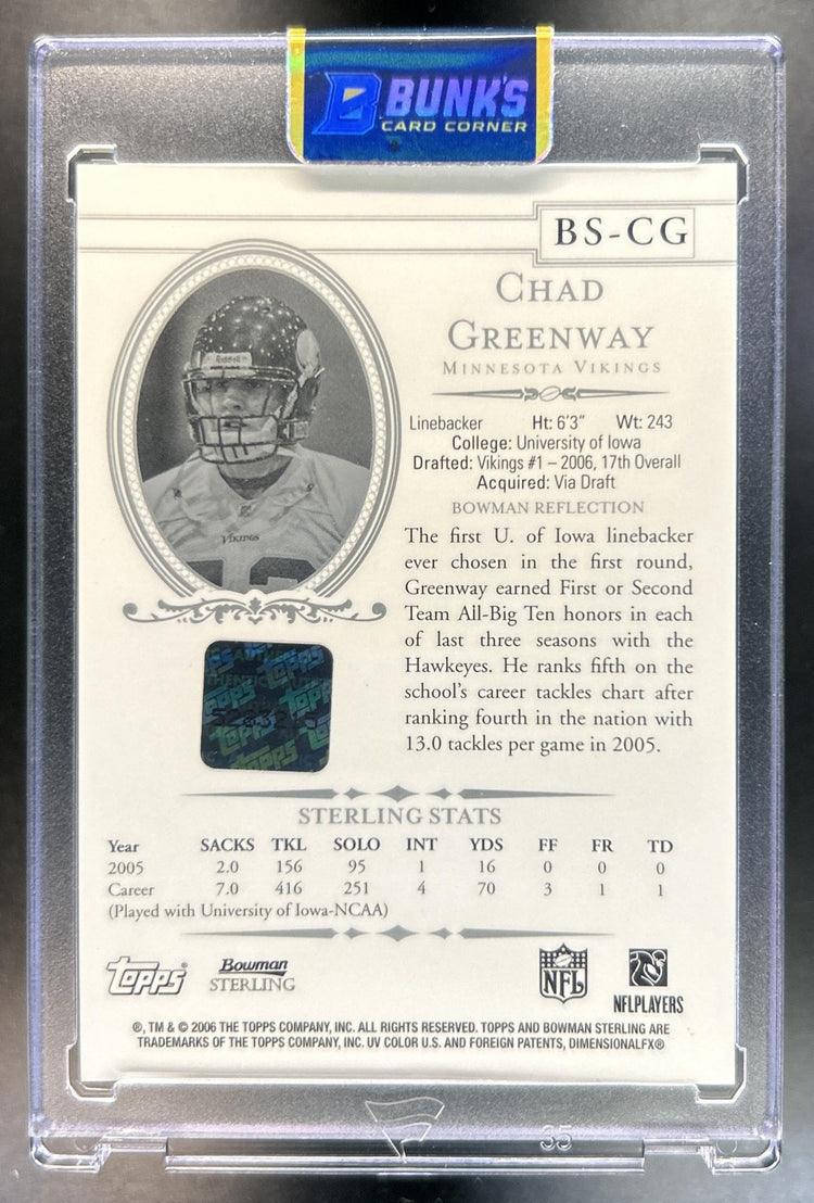 Chad Greenway back image