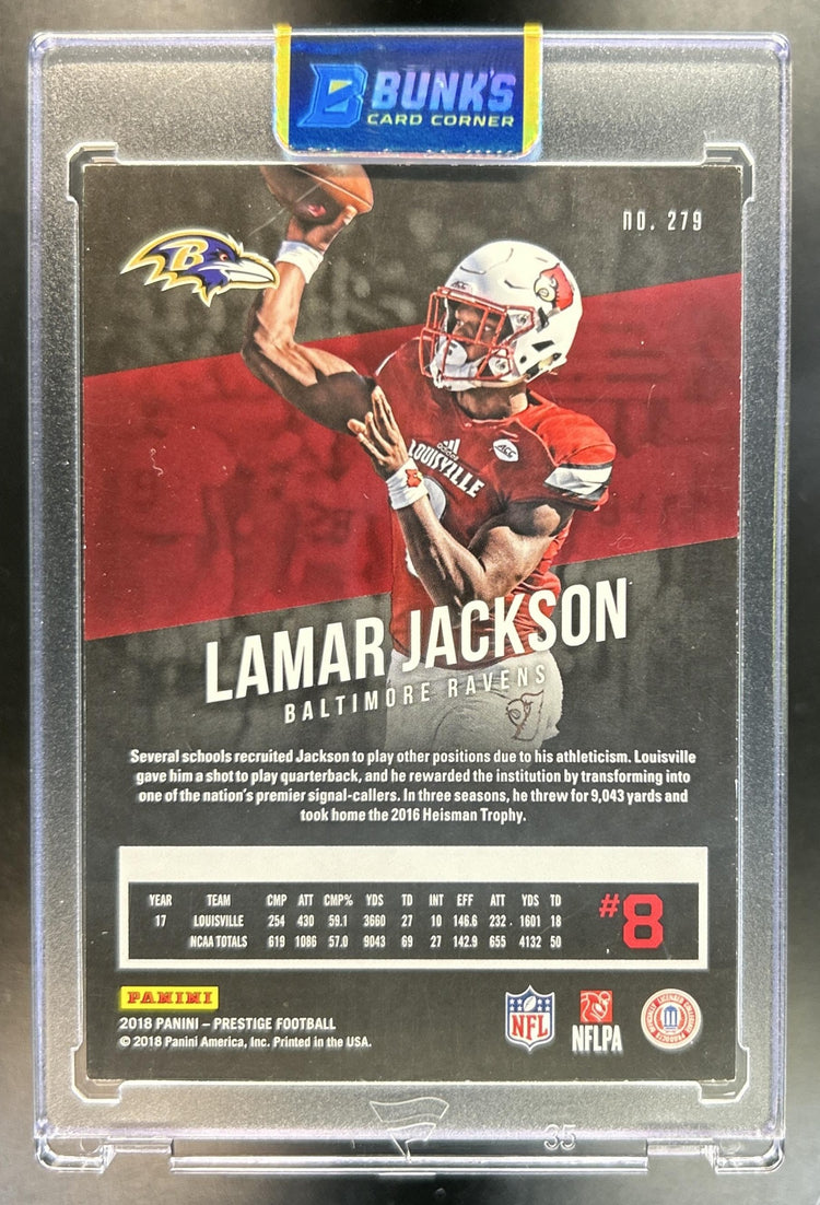 Lamar Jackson 2018 Panini Prestige #279 RC Ravens
