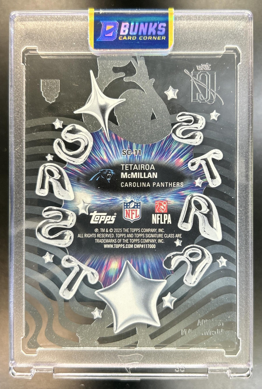 Tetairoa McMillan 2025 Topps Signature Class #SC-11 Star Cast SP RC Panthers
