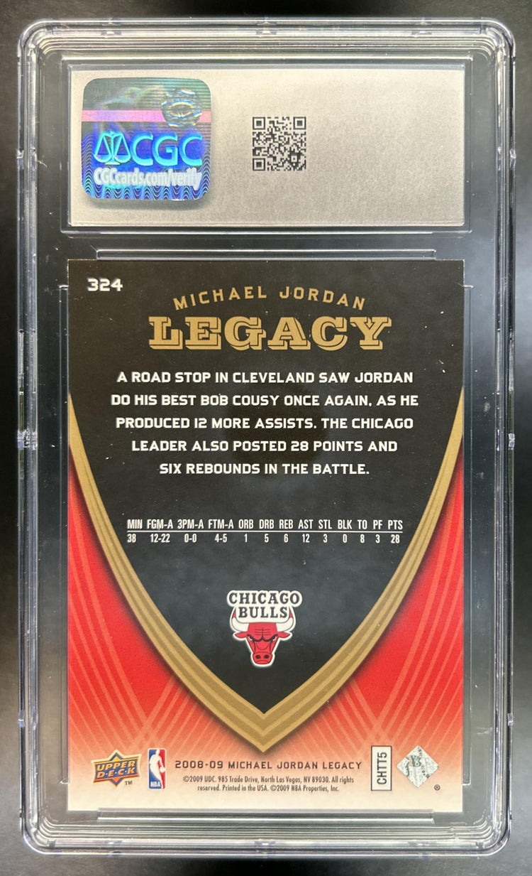 Michael Jordan 2009-10 Upper Deck Legacy Collection Hall of Fame Edition #23 Bulls CGC 10