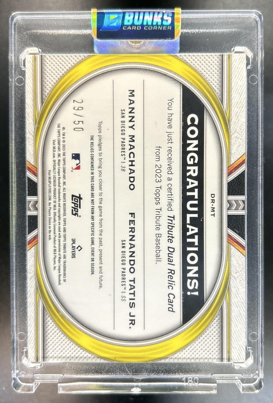Manny Machado / Fernando Tatis Jr. back image