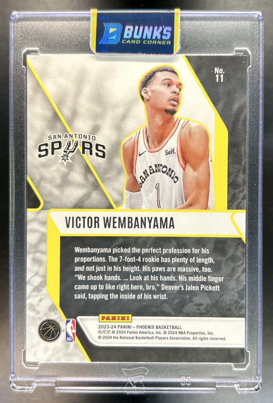 Victor Wembanyama back image