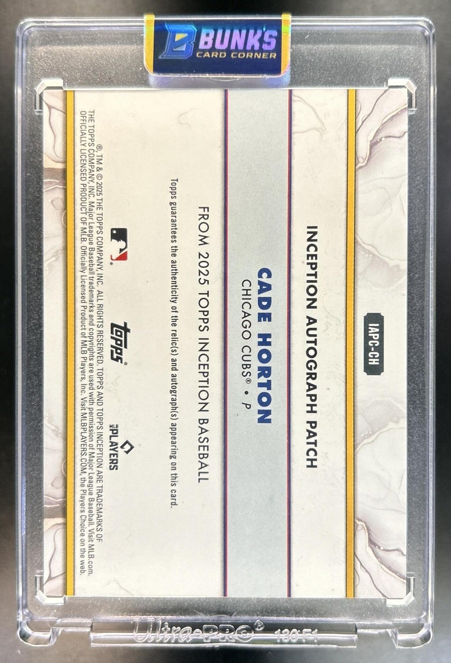 Cade Horton back image