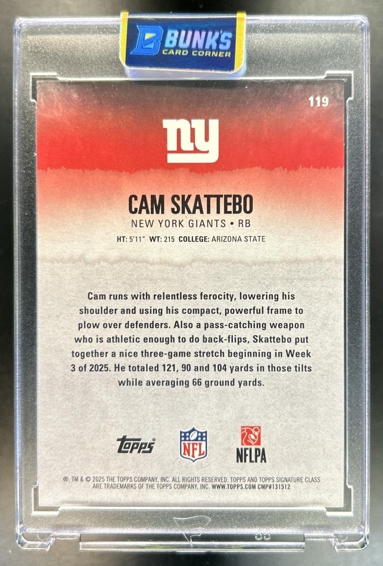 Cam Skattebo back image