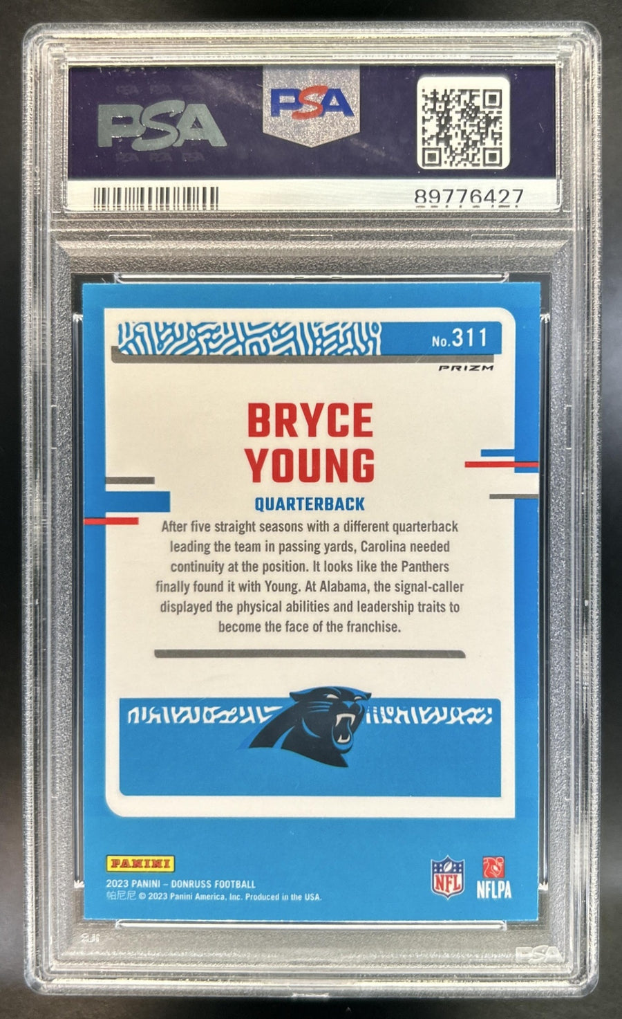 Bryce Young back image