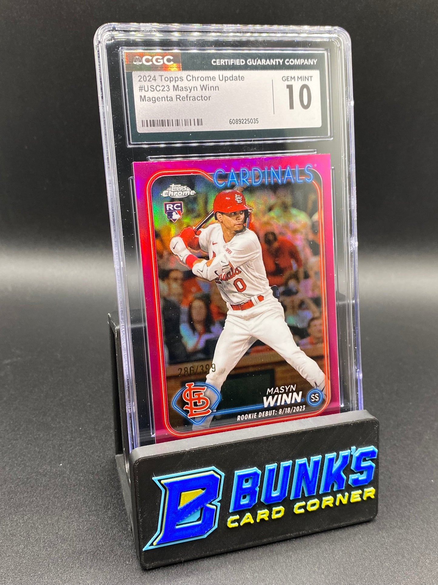 2024 Masyn Winn Magenta Ref. 286/399 Rc Sp CGC 10