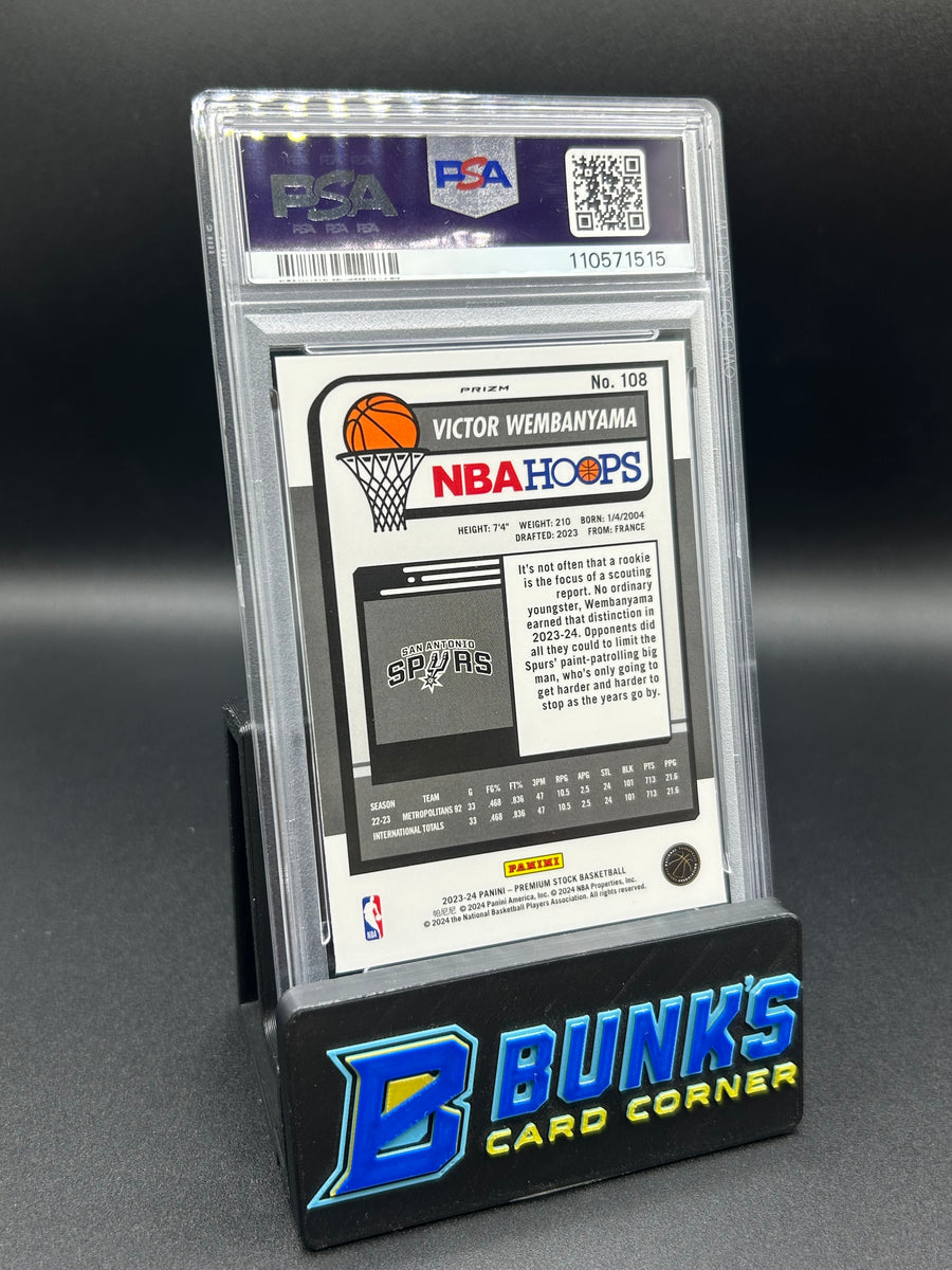 2023 Victor Wembanyama Hoops Premium Stock Scope Rc PSA 9