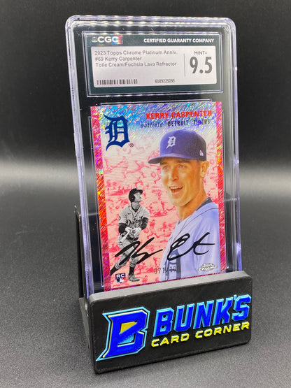 2023 Kerry Carpenter Toile Cream/ Fuchsia Lava Ref. 71/100 CGC 9.5