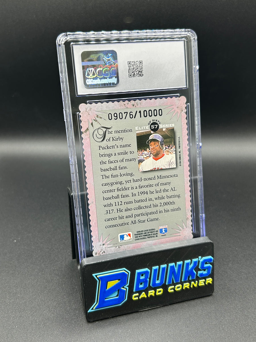 1995 Kirby Puckett Donruss Elite Series 9076/10000 CGC 9