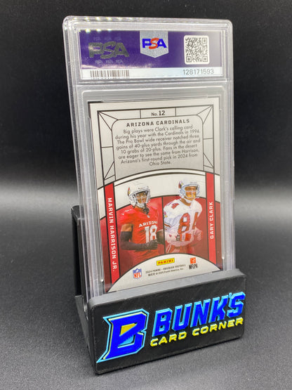 2024 Clark/Harrison Jr. Eclipsing Legends Orange Mosaic PSA 9