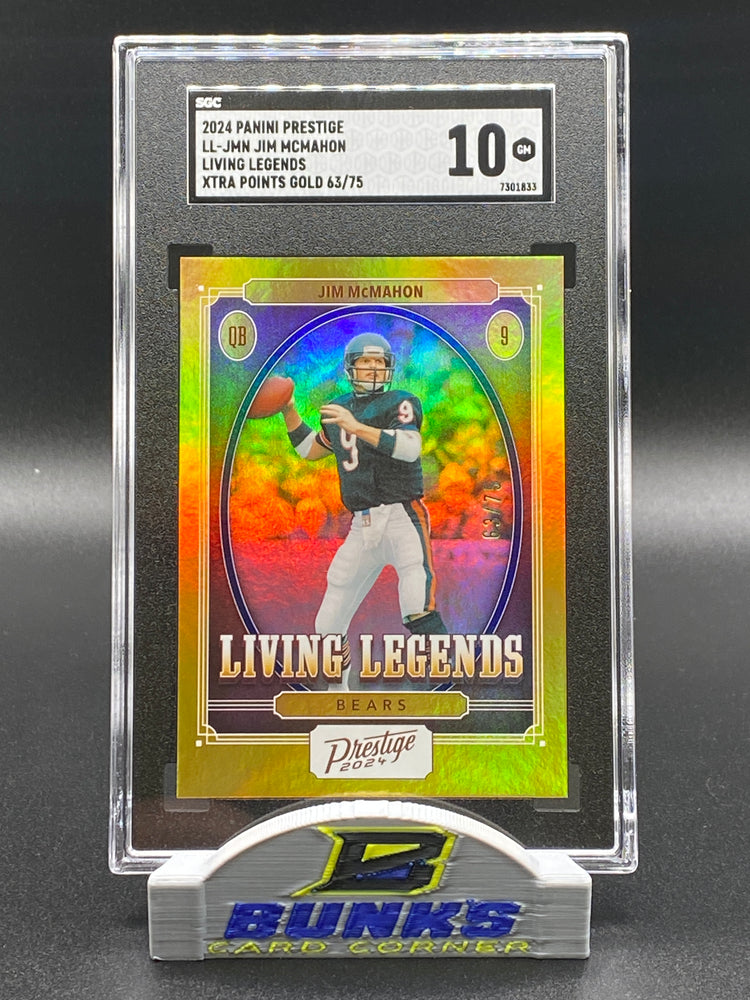 2024 Jim McMahon Xtra Points Gold 63/75 SGC 10