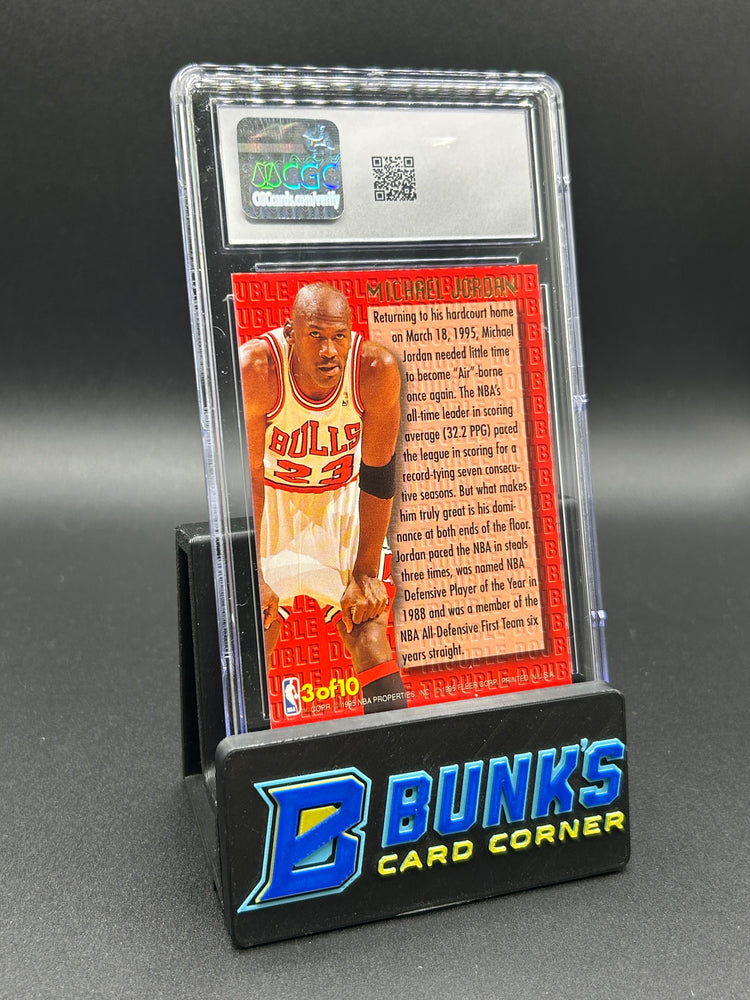 1995-96 Michael Jordan Fleer Ultra Double Trouble CGC 8