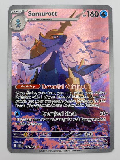 Samurott Illustration Rare White Flare MP