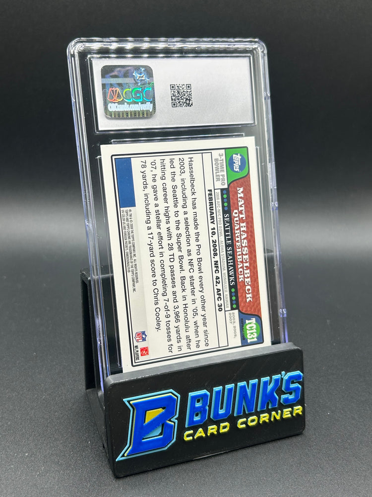 2008 Matt Hasselbeck Topps Chrome Blue Refractor CGC 10