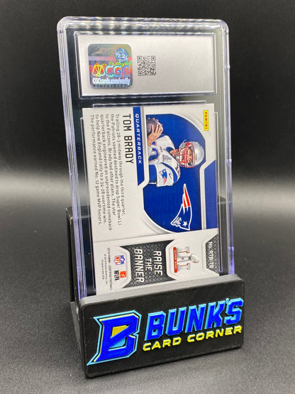 2019 Tom Brady Raise the Banner CGC 10