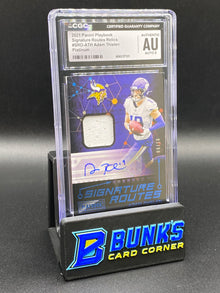 2021 Adam Thielen Platinum Sig 8/10 Patch CGC Auto 9