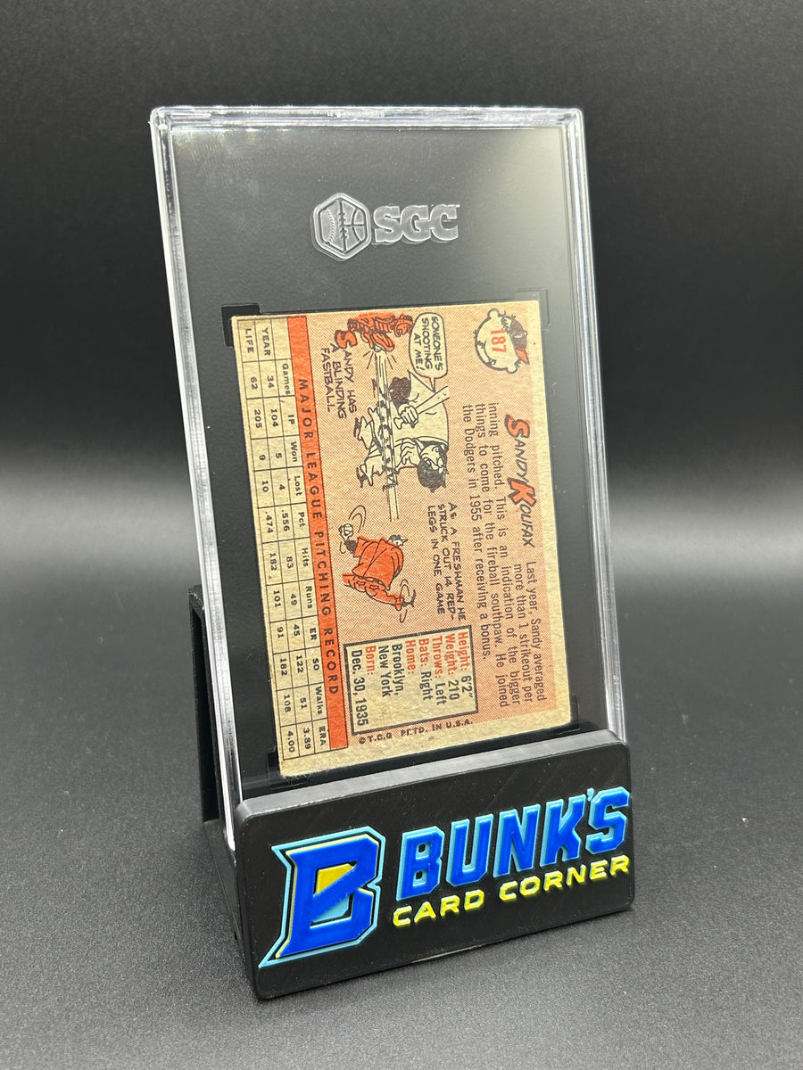 1958 Sandy Koufax Topps #187 SGC 2
