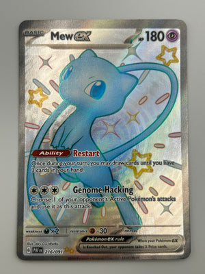 Mew Ex Full Art Shiny Paldean Fates NM
