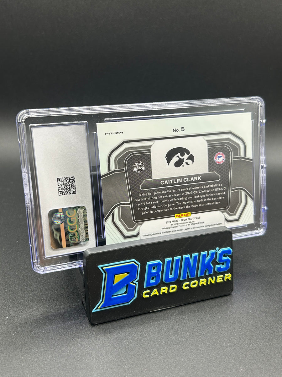 2024 Caitlin Clark Panini Prizm Draft Picks Campus Legend Purple Wave Rc CGC 8