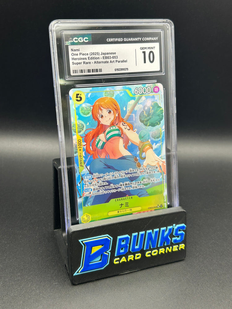 Nami Super Rare Parallel EB03-053 CGC 10 Japanese